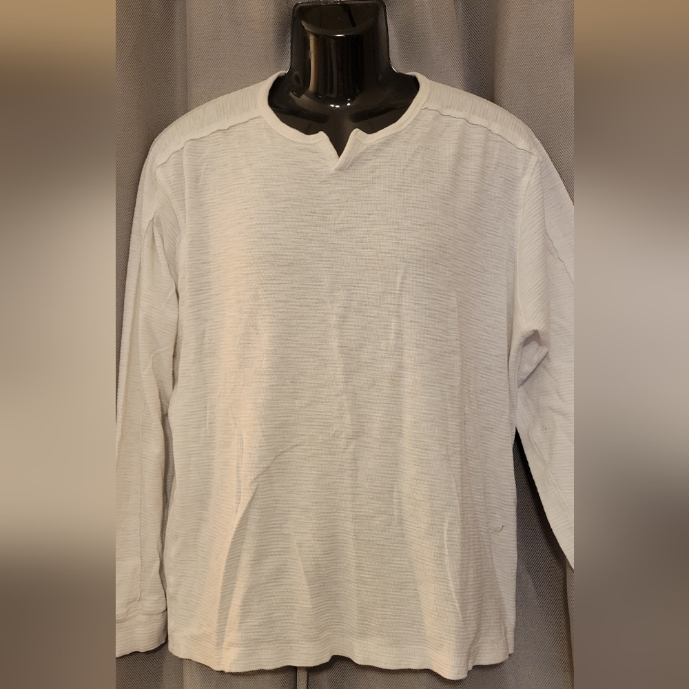 Men's White Long Sleeve Shirt